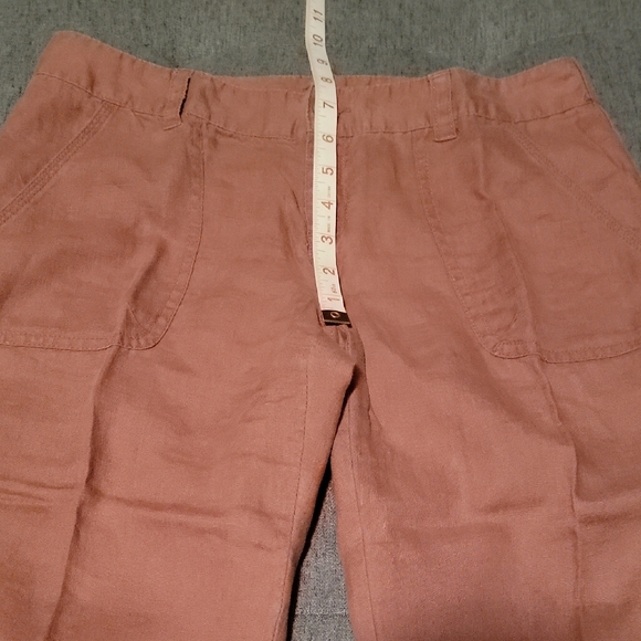 Victorias Secret London Jean Linen Pant - Patcholi Rose Sz 2 - Picture 4 of 10